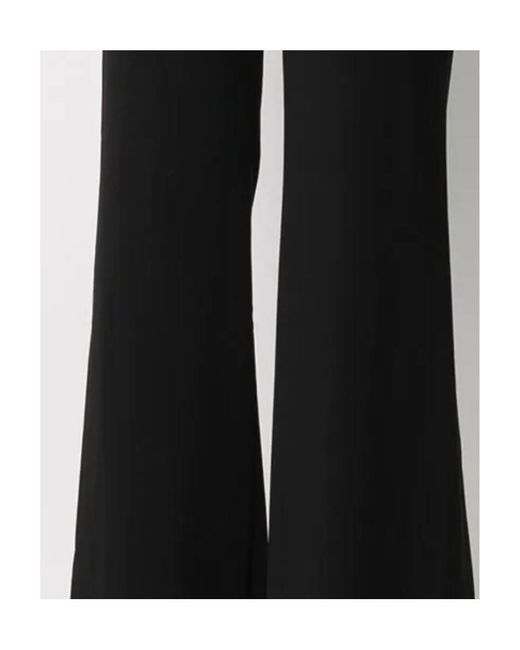 Alice + Olivia Black Wide-Leg Trousers
