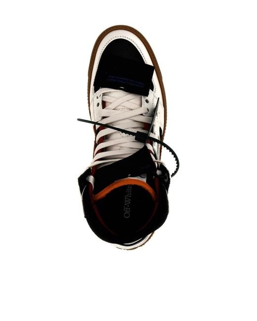 Off-White c/o Virgil Abloh Black Logo Patch Lace-Up Sneakers for men
