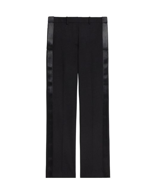 Helmut Lang Black Seatbelt Tapered-Leg Tailored Trousers