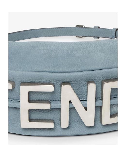 Fendi Blue Graphy Small Tote Bag