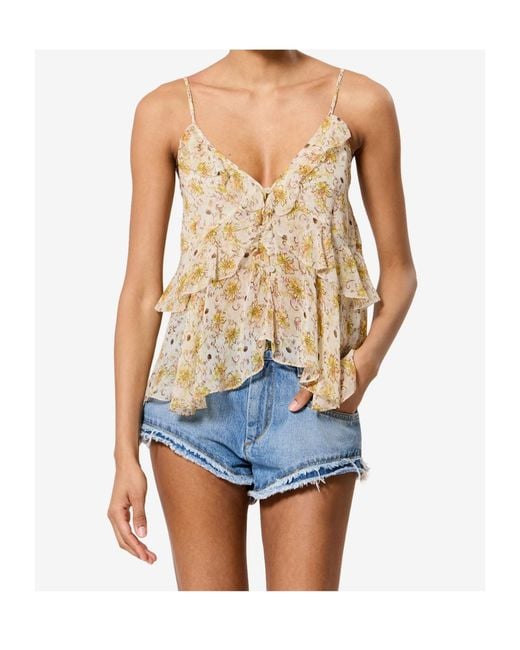Isabel Marant Natural Briara Top