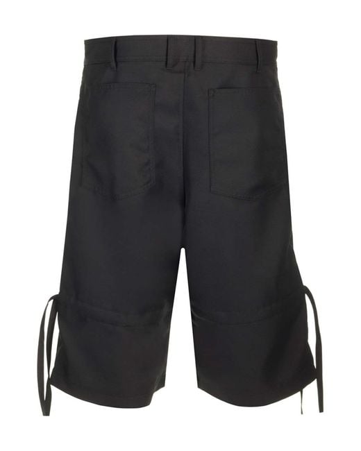 Comme des Garçons Black Comme Des Garçons Shirt Zip-Off Bermuda Shorts for men