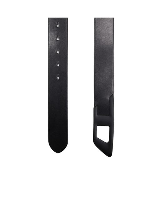 DIESEL White B-D 2.0 Buckled Belt for men