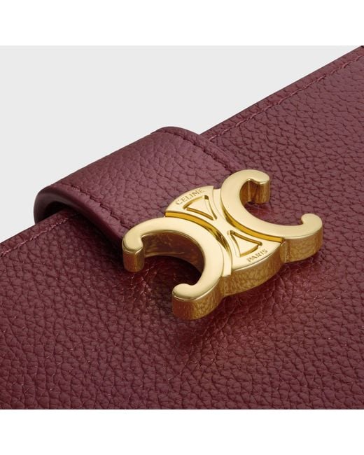 Céline Red Accordeon Card Holder Nino