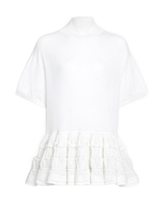 Alaïa White Alaïa Crinoline Top