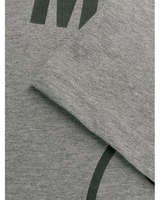 Moschino Gray Double Question Mark Printed T-Shirt for men