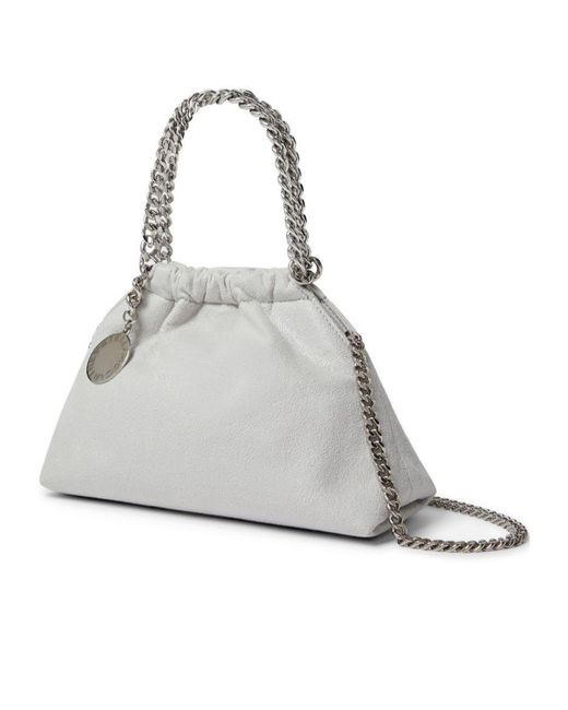 Stella McCartney Gray Falabella Mini Drawstring Bag