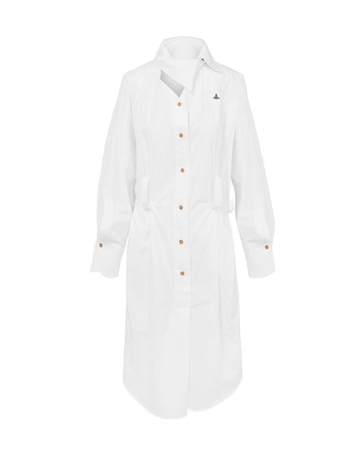 Vivienne Westwood White Drunken Shirt Dress