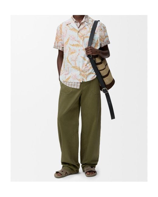 Loewe White Short Sleeve Shirt for men