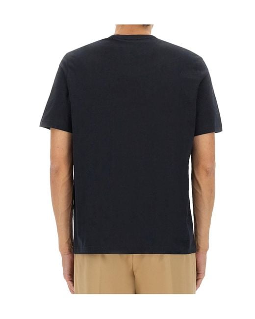 Paul Smith Blue Ps Paul Smith Graphic Printed Crewneck T-Shirt for men