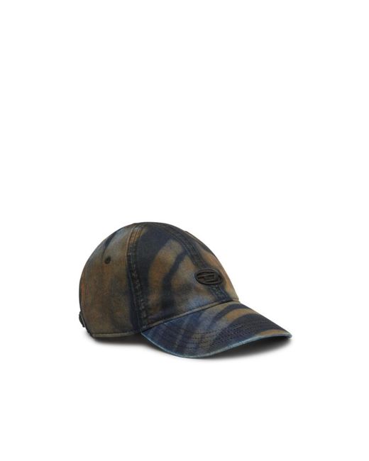 DIESEL Multicolor Camouflage Effect Baseball Cap for men