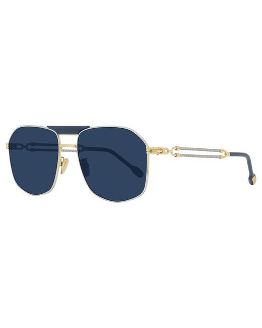 Fred Blue Logo Sunglasses for men