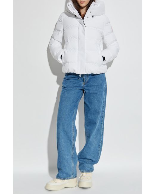 Save The Duck White Arena Hooded Quilted Jacket