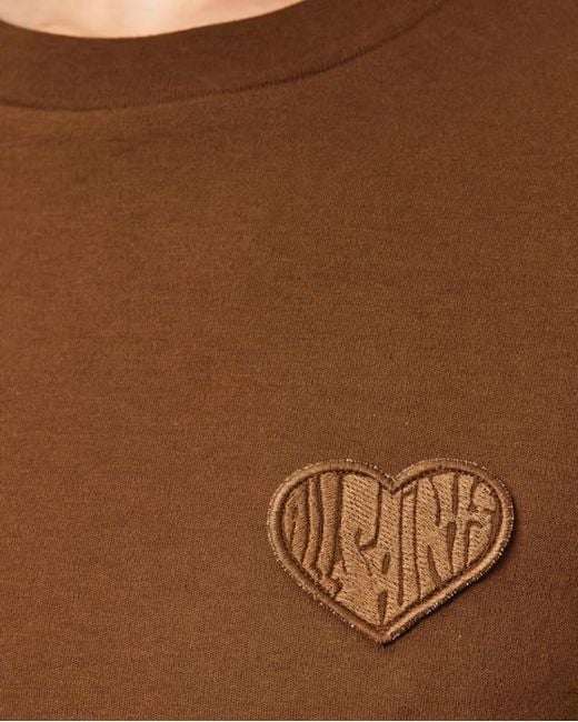AllSaints Brown Lover Lisa Embroidered T-Shirt
