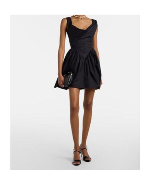 Vivienne Westwood Black Sunday Cotton Minidress
