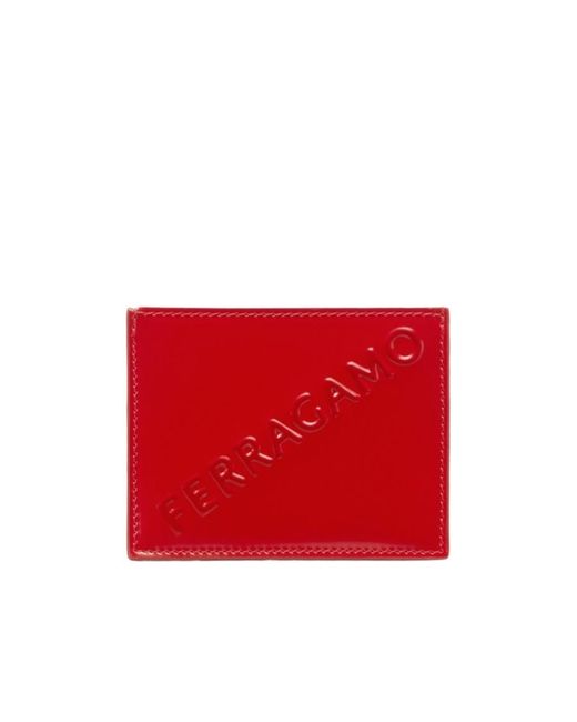 Ferragamo Red Logo Clip for men