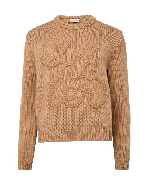 Moncler Natural Round Neck Sweater