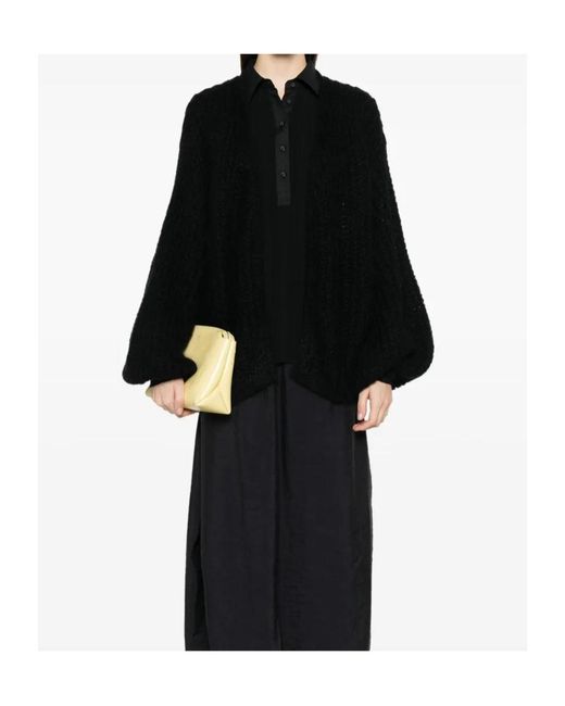 Totême Black Totême Puffed Cardigan