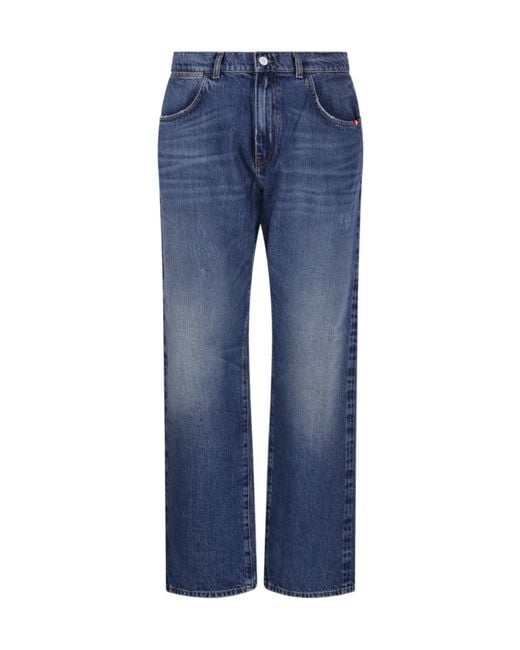 AMISH Blue James Straight-Leg Jeans for men
