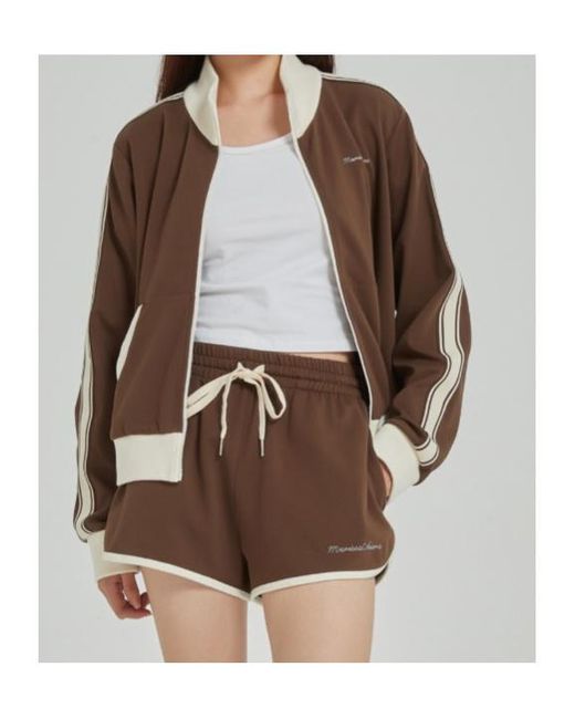 Marissa Chiara Brown Long-Sleeved Zip-Up Jacket