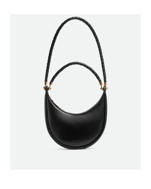 Bottega Veneta Black Hula Hoop Shoulder Bag