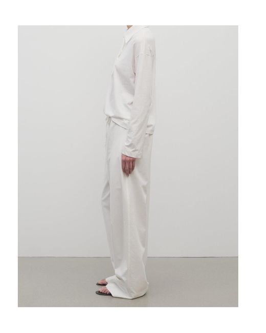 The Row White Enea Pant