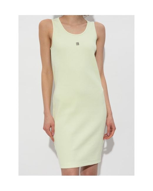 Givenchy White Ribbed Dress