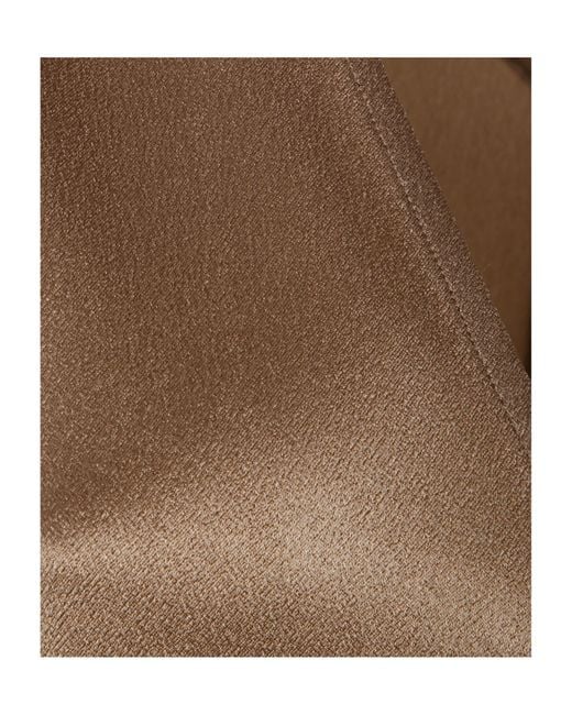 Antonelli Brown V-Neck Sleeveless Top