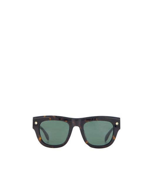McQueen Green Eyewear Tinted Square Frame Sunglasses for men