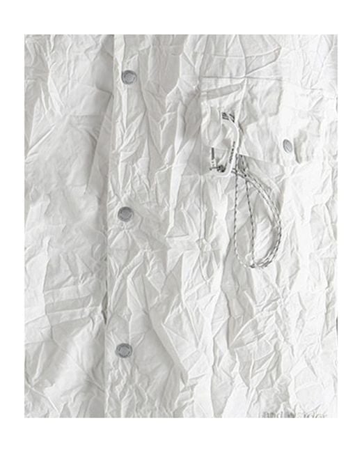 And Wander Gray Pleated Shirt for men