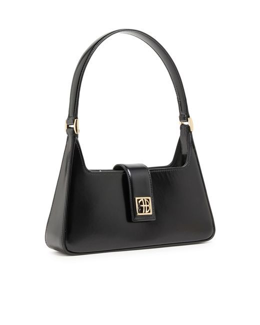 Anine Bing Black Logo Shoulder Bag