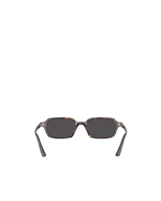 Ray-Ban White Rectangle Frame Sunglasses for men