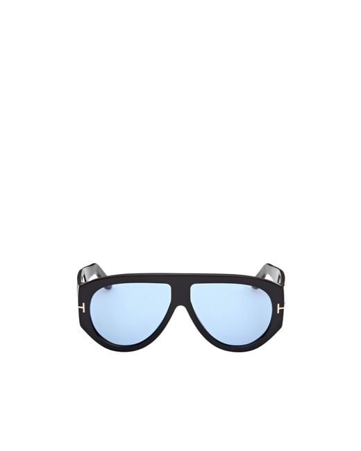 Tom Ford Blue Eyewear Pilot Frame Sunglasses for men
