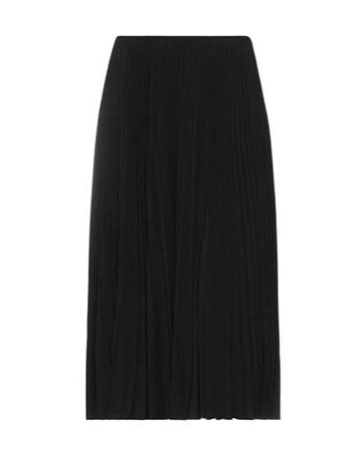 Balenciaga Black Simple Pleated Skirt