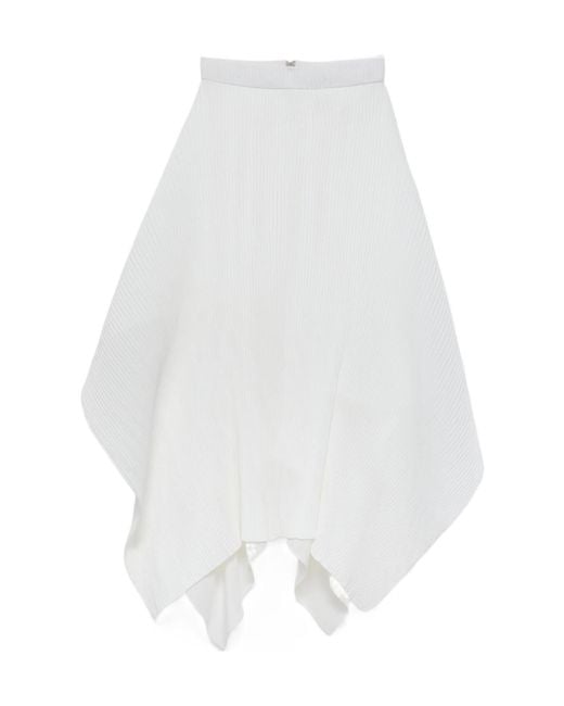 J.W. Anderson White Jw Anderson Pleated Skirt