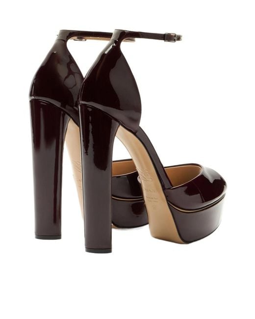Casadei Brown Flora Platform Sandal