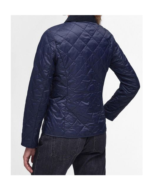 Barbour Blue Quilted Long-Sleeved Casual Jacket