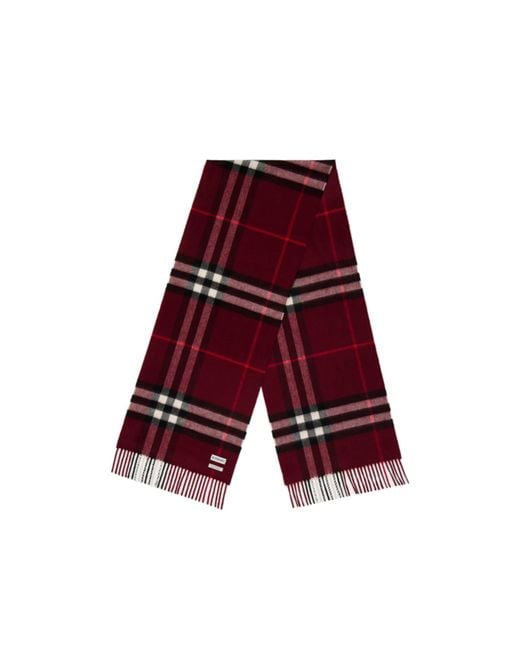 Burberry Red Plaid Pattern Scarf for men