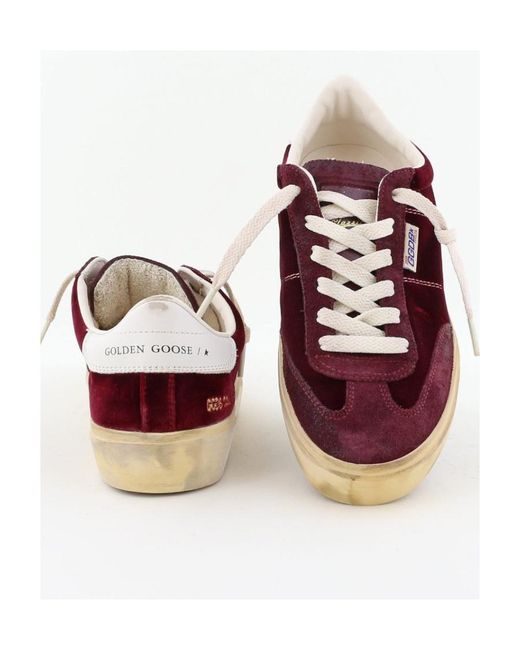 Golden Goose Deluxe Brand Brown Soul Star Velvet Lace-Up Sneakers