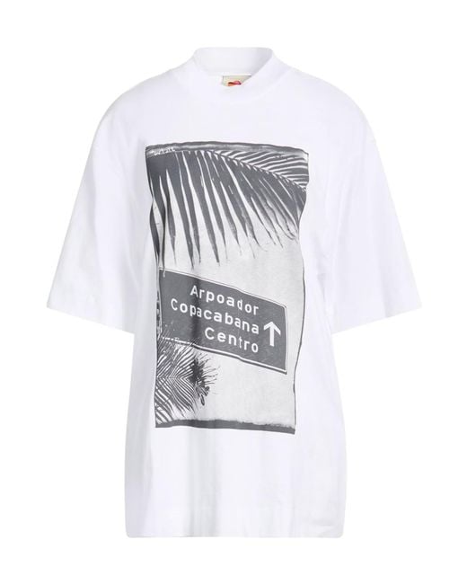 Farm Rio White Short-Sleeved T-Shirt