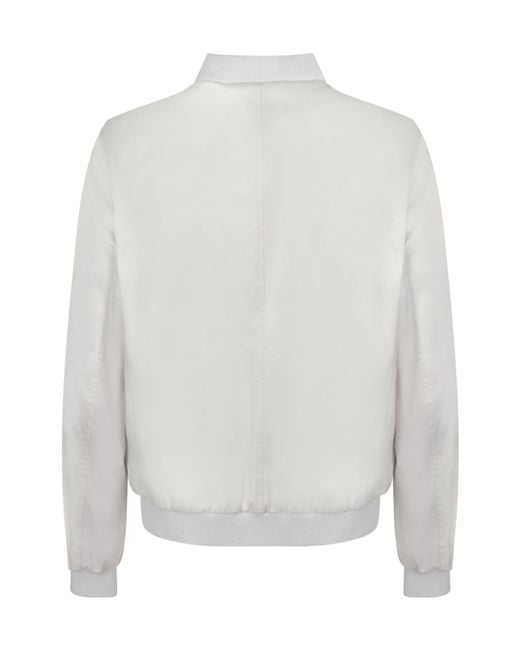 Moorer White Long-Sleeved Casual Jacket for men