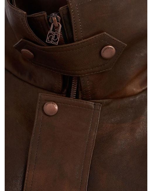 Magda Butrym Brown Leather Jacket