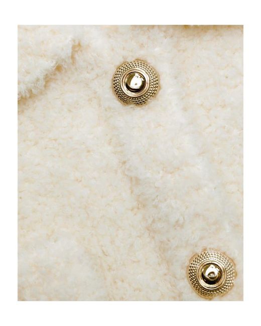 Self-Portrait Natural Textured-Finish Top