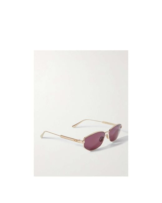 Dior Purple Oval Frame Sunglasses