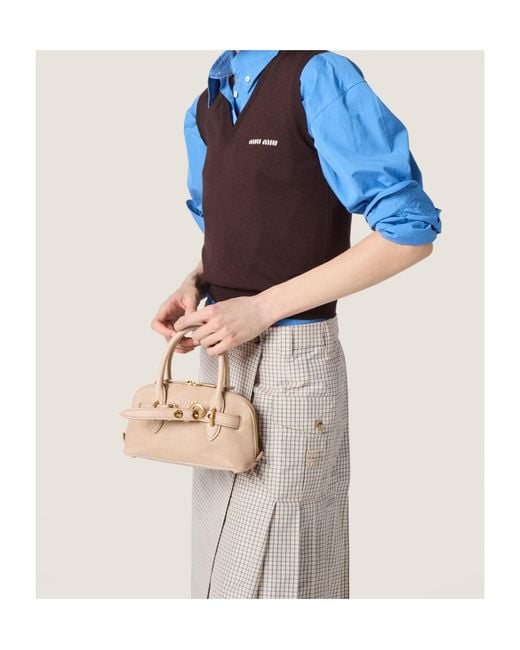Miu Miu Natural Aventure Mini Nappa Leather Bag