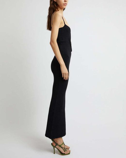 Christopher Esber Black Cutout Knitted Dress