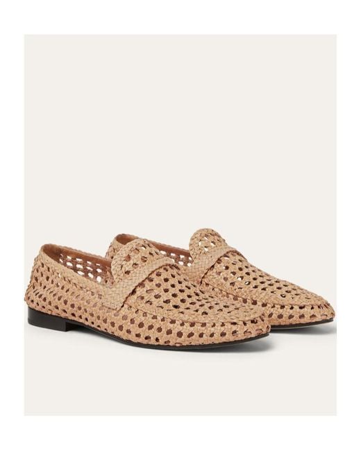 Loro Piana Brown Leon Loafers