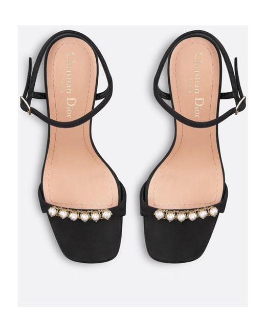 Dior Black Ly Heeled Sandal