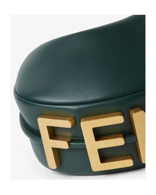 Fendi Green Graphy Mini Tote Bag