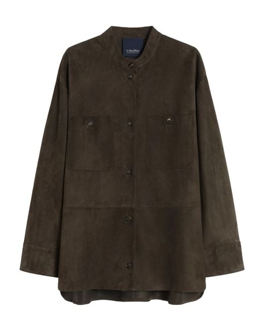Max Mara Brown 'S Elodia Button-Up Jacket